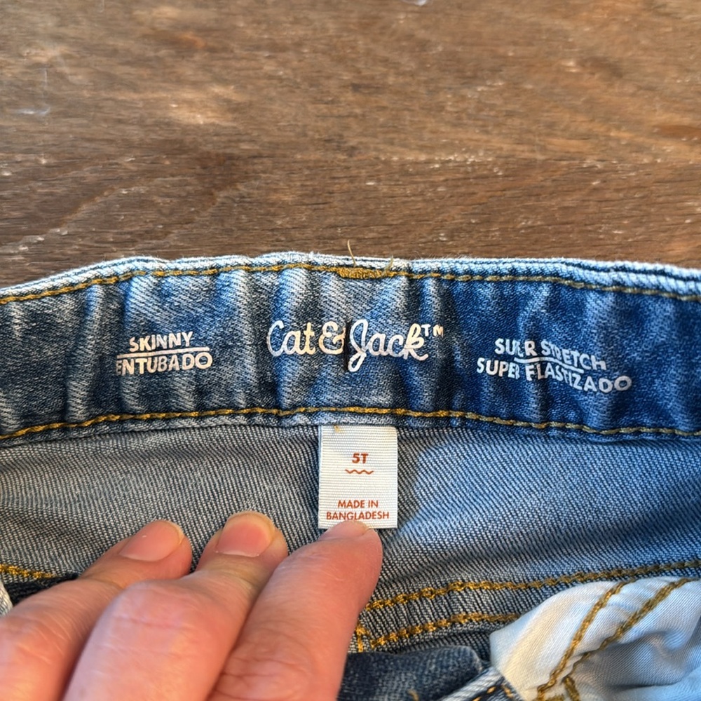 Cat &Jack Skinny stretch Jeans Size 5 - Picture 2 of 7
